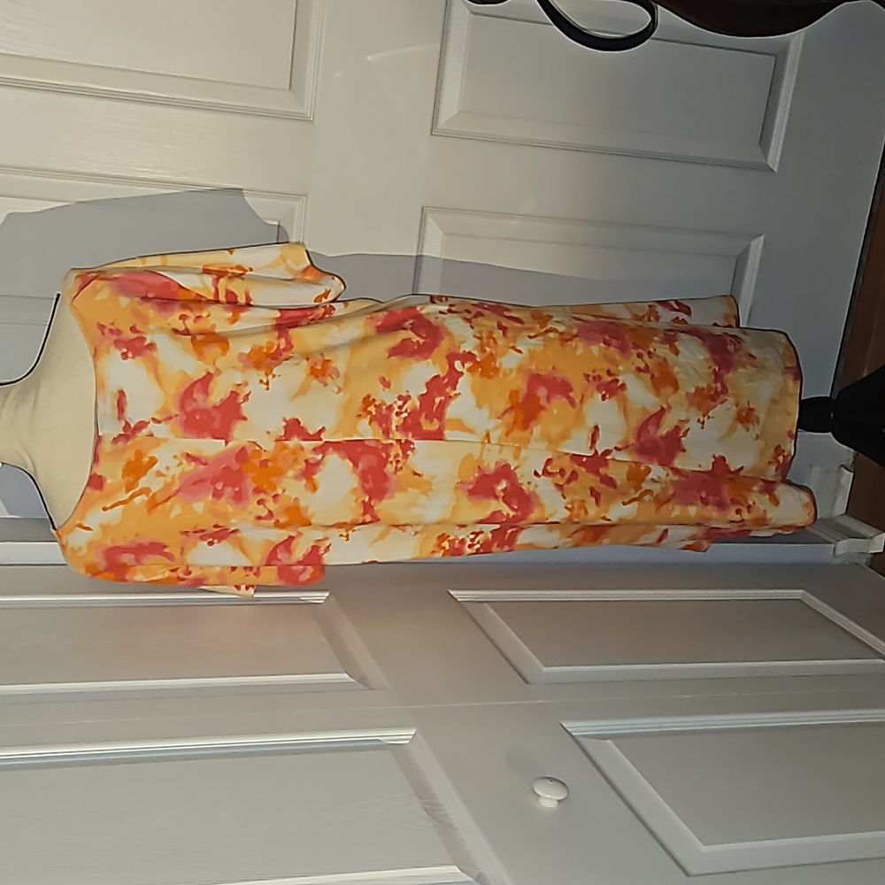 Allison Brittney Plus 1X Tie-dye Print Dress - Picture 5 of 6